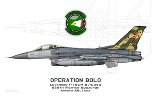 555th Fighter Squadron - OPERATION BOLO - Aviano AB