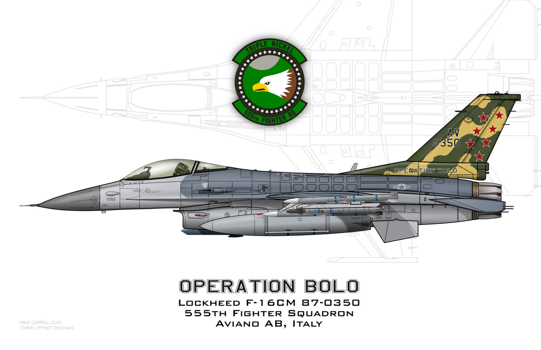 555th Fighter Squadron - OPERATION BOLO - Aviano AB