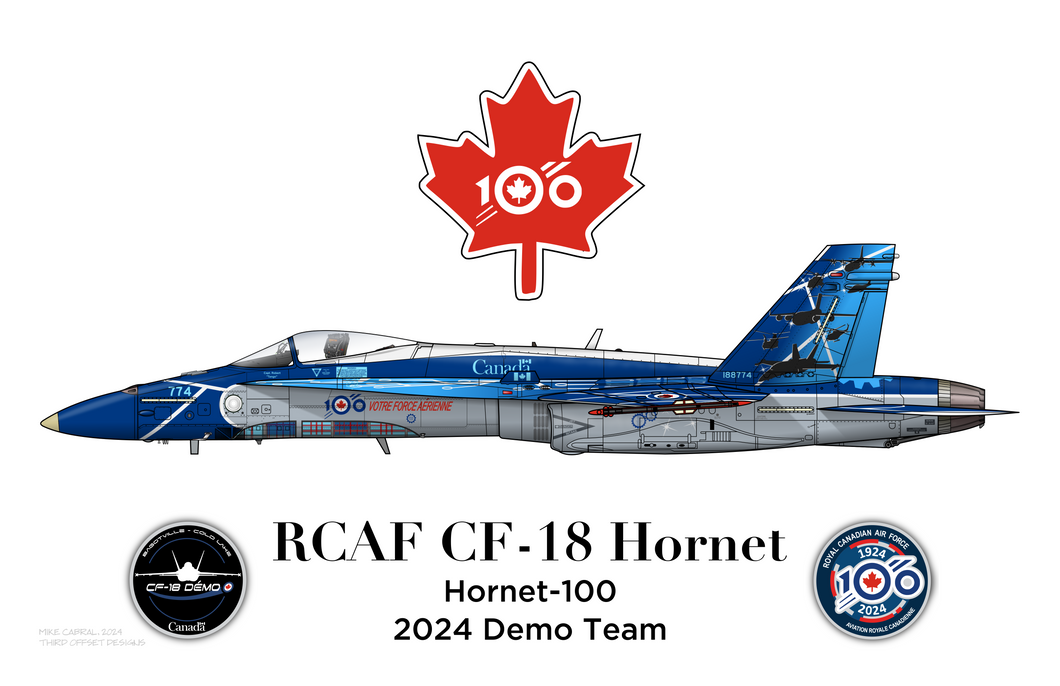 2024 RCAF CF-18 Demo - Royal Canadian Air Force 100th