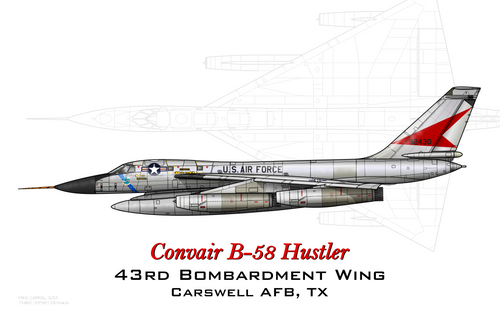 Convair B-58 Hustler - 43rd Bomb Wing