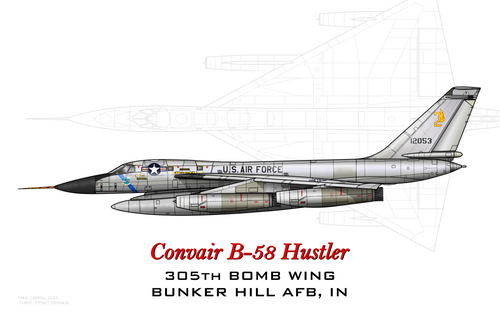 Convair B-58 Hustler - 305th Bomb Wing