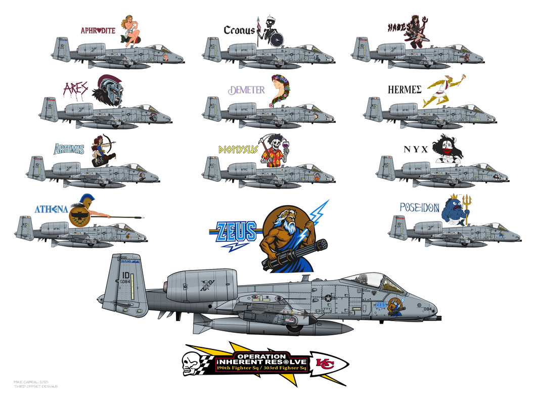 OIR Warthogs - 190FS and 303FS Deployed A-10s - 2025