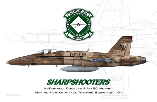 VMFAT-101 - F-18C Desert Adversary