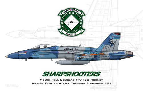 VMFAT-101 - F-18C Blue Flanker Adversary