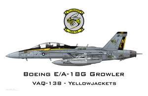 VAQ-138 Yellowjackets - EA-18G Growler - Maquette Print