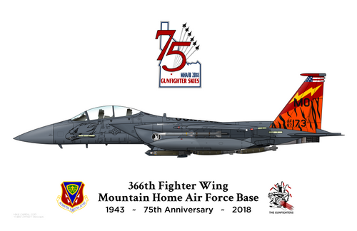 Mountain Home F-15E - 75th Anniversary