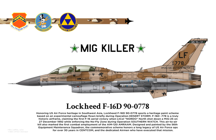 MiG Killer - 56FW F-16D - Operation SOUTHERN WATCH heritage