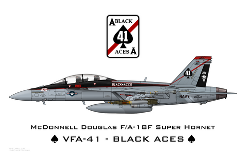 VFA-41 - Black Aces - Maquette Print