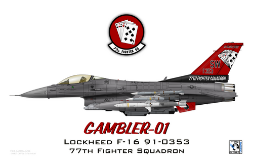 Gambler 01 - 77th Fighter Squadron Flagship