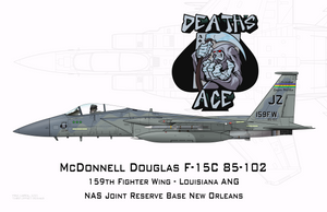 Bayou Militia F-15C - Death's Ace